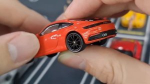 FirstLook Mini GT Porsche's (332, 354, 371) Targa 4S, Turbo S GT and Carrera 4S Lava Orange
