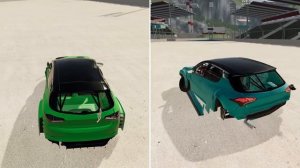 Спойлер против без спойлера – BeamNG.Drive