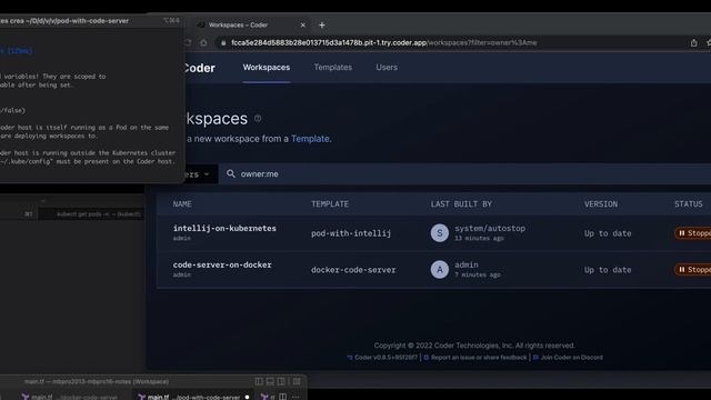 Coder OSS | code server as a Kubernetes pod смотреть онлайн