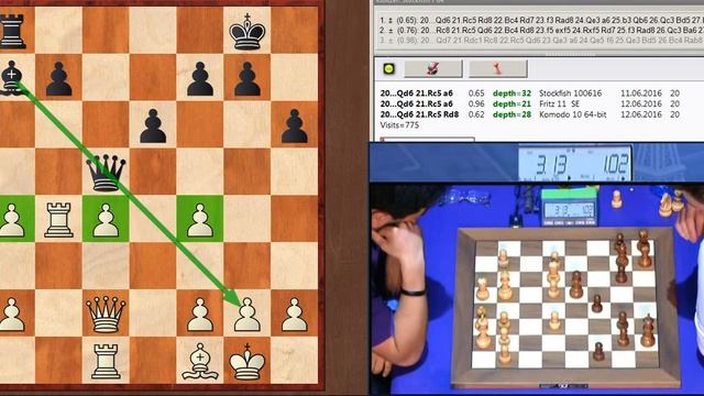 Накамура - Карлсен, 2016 Блиц 9 Тур GCT смотреть онлайн