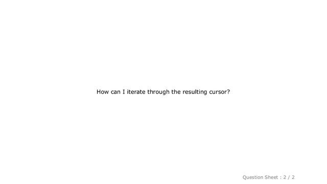 Android : Iterate through rows from Sqlite-query