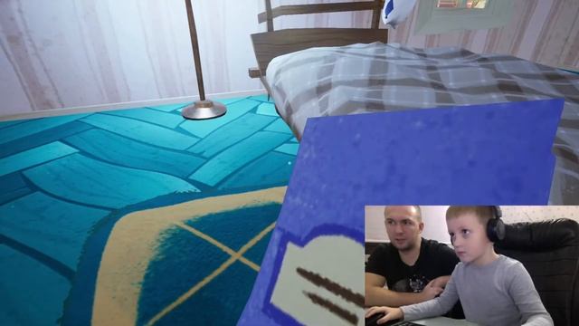 Играем ПРИВЕТ СОСЕД нашли магнит в доме соседа ВСЕ дети Платон Милана Макс и папа проходят альфу смотреть онлайн