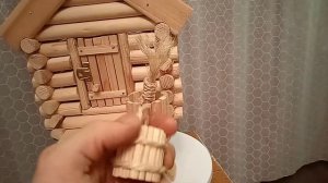 деревянный домик своими руками, избушка на курьих ножках