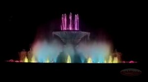 Светомузыкальный фонтан в городском парке г.Альметьевска