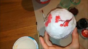 #ватнаяигрушка Ватный Снежок на Ёлку из Воздушного Шарика/Игрушки из ваты Сделай сам