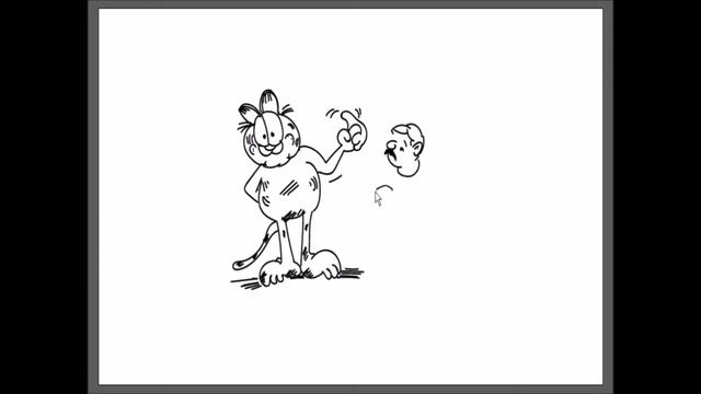 Как нарисовать Гарфилда и его хозяина смотреть онлайн