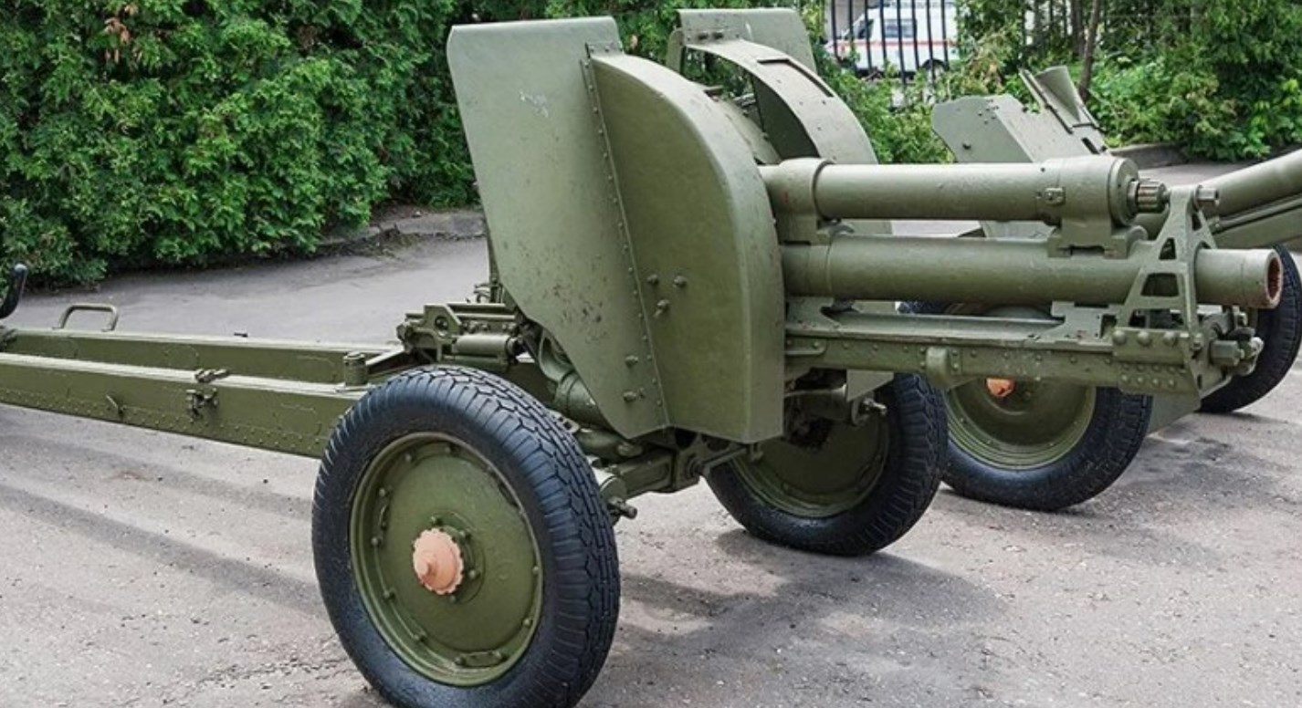 Советская 76-мм полковая пушка ф-24 обр.1939 г.