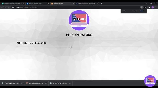 PHP OPERATORS PART 1