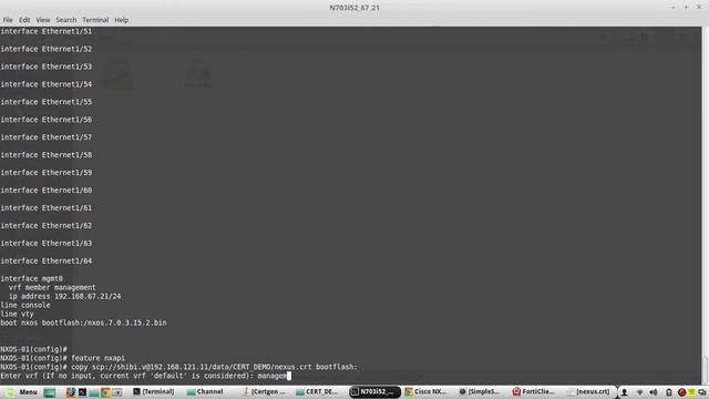 Install Cisco nexus NXOS api HTTPS certificate | CLI nxapi certificate httpscrt httpskey смотреть онлайн