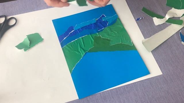 Аппликация "Весенняя композиция" смотреть онлайн