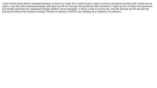 How to run a .exe file in command prompt?