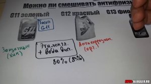 Можно ли смешивать антифризы. Различных цветов и производителей. Одного и разных цветов