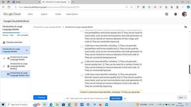 Introduction to Large Language Models: Quiz || Google cloud digital leader смотреть онлайн