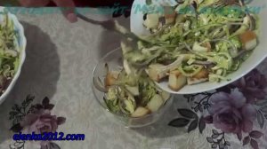 Салат с сухариками и курицей "Хрустящий"