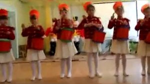 "Марш юных барабанщиц и кавалеристов" МДОУ №18 д. Красный Балтиец Можайского района