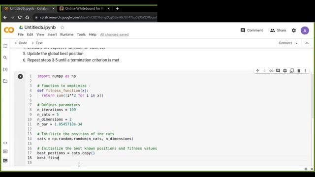 How to Programming Quantum Cat Swarm Optimization in Python