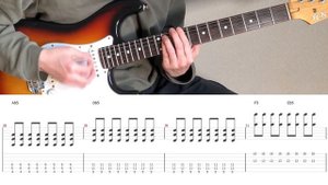 Blur - Song 2 (guitar cover with tabs & chords)