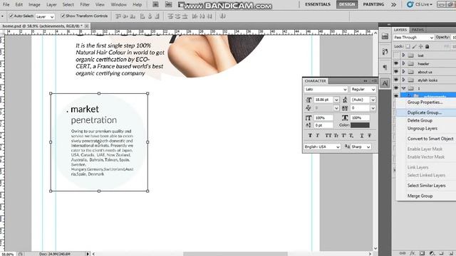 Hair Stylisht Photoshop web page design.... смотреть онлайн