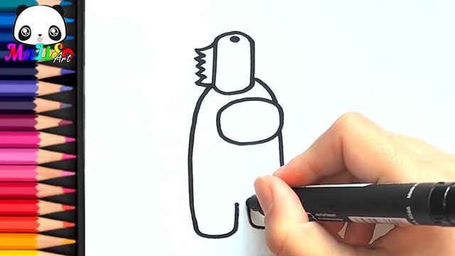 Как нарисовать Амонг Ас с туалетной бумагой на голове | How to Draw AMONG US. Як намалювати Амонг А