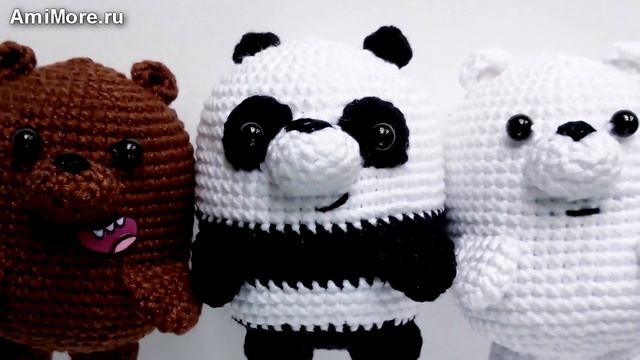 Амигуруми: схема Мы Медведи. Игрушки вязаные крючком - Free crochet patterns.