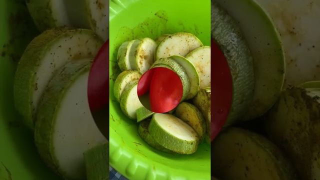 Овощи на мангале! Очень вкусно! Grilled vegetables! #shorts