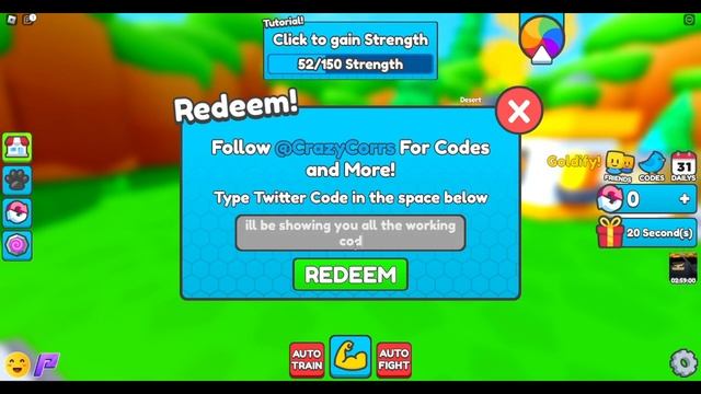 Deadlift Simulator CODES - ROBLOX 2023 смотреть онлайн