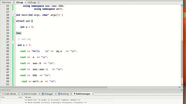 Изучаем C++, namespace область видимости переменных № 2