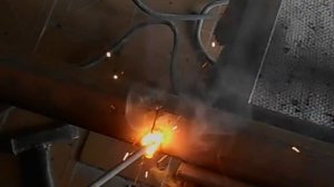 Сварка неповоротного стыка с отрывом