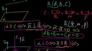 §60 Условия параллельности и перпендикулярности прямой и плоскости