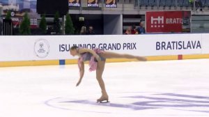 2015 ISU Junior Grand Prix Bratislava Ladies Free Skate Anna GORDIENKO MDA