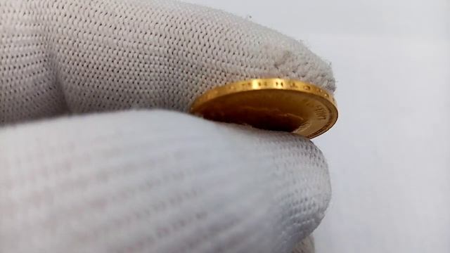 Золотая монета 10 рублей 1898 год Николай 2 #золото смотреть онлайн