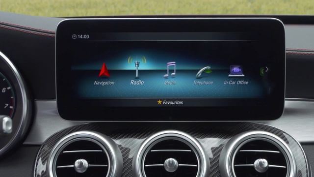 Mercedes-AMG C 43 4MATIC Sedan Interior Design in Hyacinth red смотреть онлайн