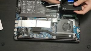Laptop Huawei matebook d 15 mrc-w10 disassembly, installation of an additional second disk SSD (HDD
