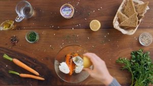 Хумус из печеной моркови