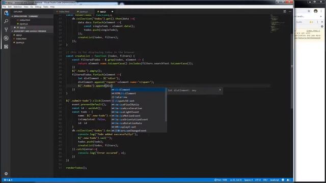 Build Web App with HTML/CSS/Javascript/Firebase/Bootstrap - 08 - Add Delete Button