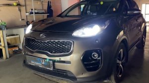Kia Sportage 2018 года выпуска - установили bi-led модули Aozoom A13 вместо штатного ксенона