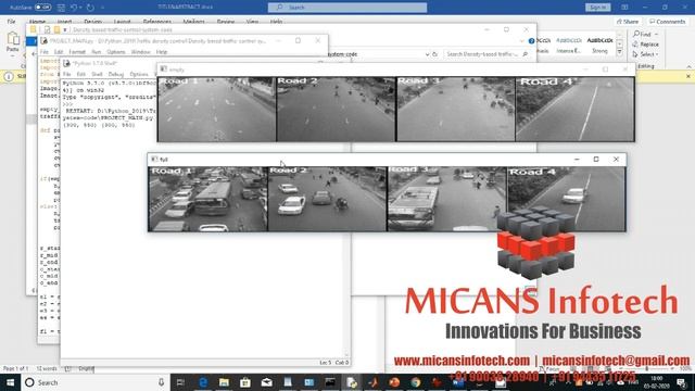 PYTHON SOURCE CODE FOR TRAFFIC CONTROL SYSTEM USING TRAFFIC DENSITY ...