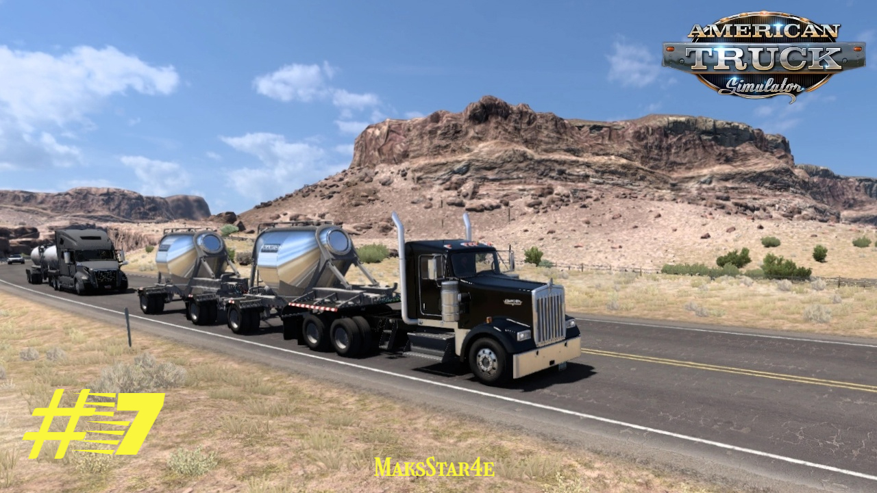 American Truck Simulator - #7 рейс Санта-Фе (NM) - Салина (UT)