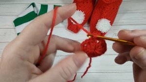 Тапочки для ГНОМА крючком Бабушкин квадрат .Сrochet slippers