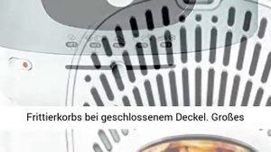 Moulinex AM4800 Mega 2kg Fritteuse | Fritteuse mit Öl | Anti-Geruchs-Filter | regelbare Temperatur