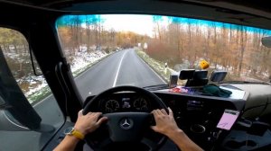 POV Truck Driving MERCEDES ACTROS in GERMANY #trucks #truck #driver #pov #hgv