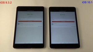 iOS 10.1 vs iOS 9.3.2 iPad Mini 2 With Retina Display