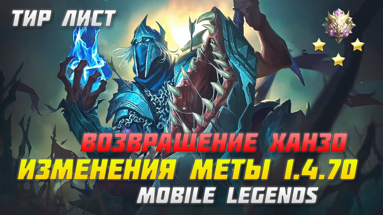 ТИР ЛИСТ ГЕРОЕВ В MOBILE LEGENDS | ИЗМЕНЕНИЯ МЕТЫ 1.4.70+