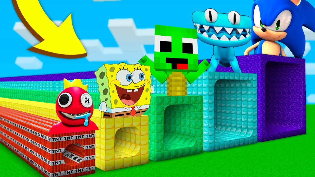 ДЛИННЫЕ КРУГЛЫЕ ТОННЕЛИ В МАЙНКРАФТ ЗОМБАК