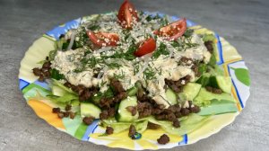Салат Бургер ? Реально похож по вкусу на бургер ?