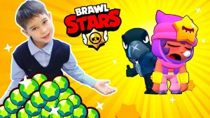 Школьник ЗАДОНАТИЛ в БРАВЛ СТАРС на Сэнди и Ворона. Brawl Stars funny moments.