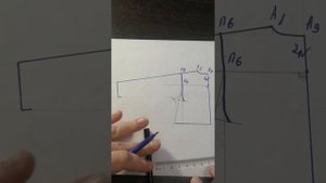 Выкройка рукава на основе цельнокроенного для детского свитшота