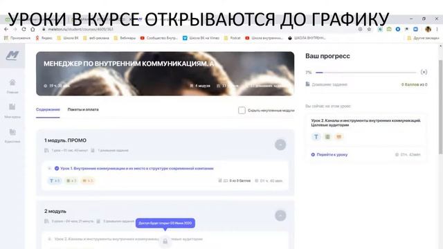 Менеджер по внутренних коммуникациям. Вводный урок курса