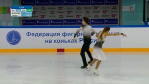 Ксения Краусова - Даниил Корочкин. Произвольный танец.  Юниоры. Москва. Гран-при России 2022