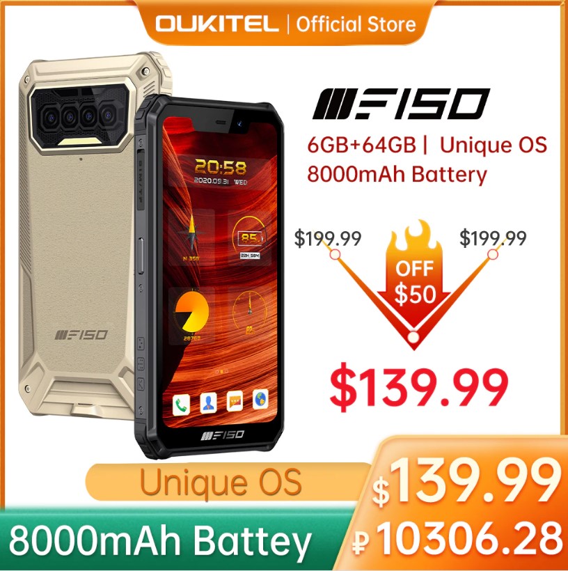 Смартфон OUKITEL F150 B2021, IP68, 69K, 2021. ?